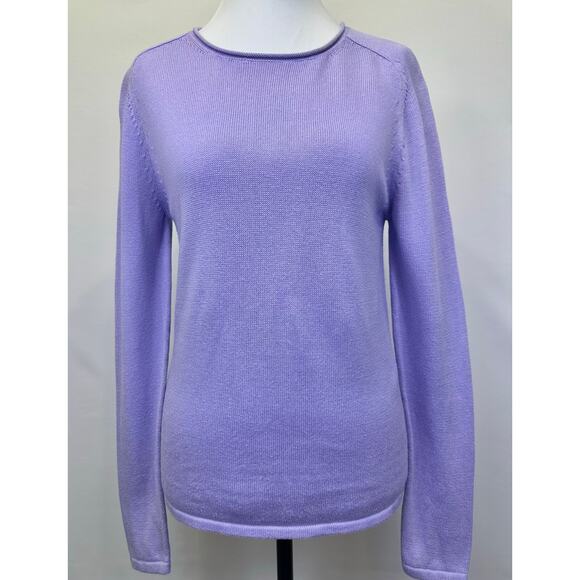 Eileen Fisher Sweaters - Eileen Fisher Lilac Organic Cotton Tencel Sweater XXS Long Sleeve Lightweight
